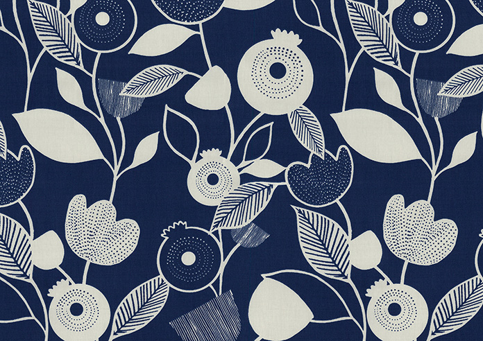 Nordic, Indigo - Made to Measure Curtains - Image 8